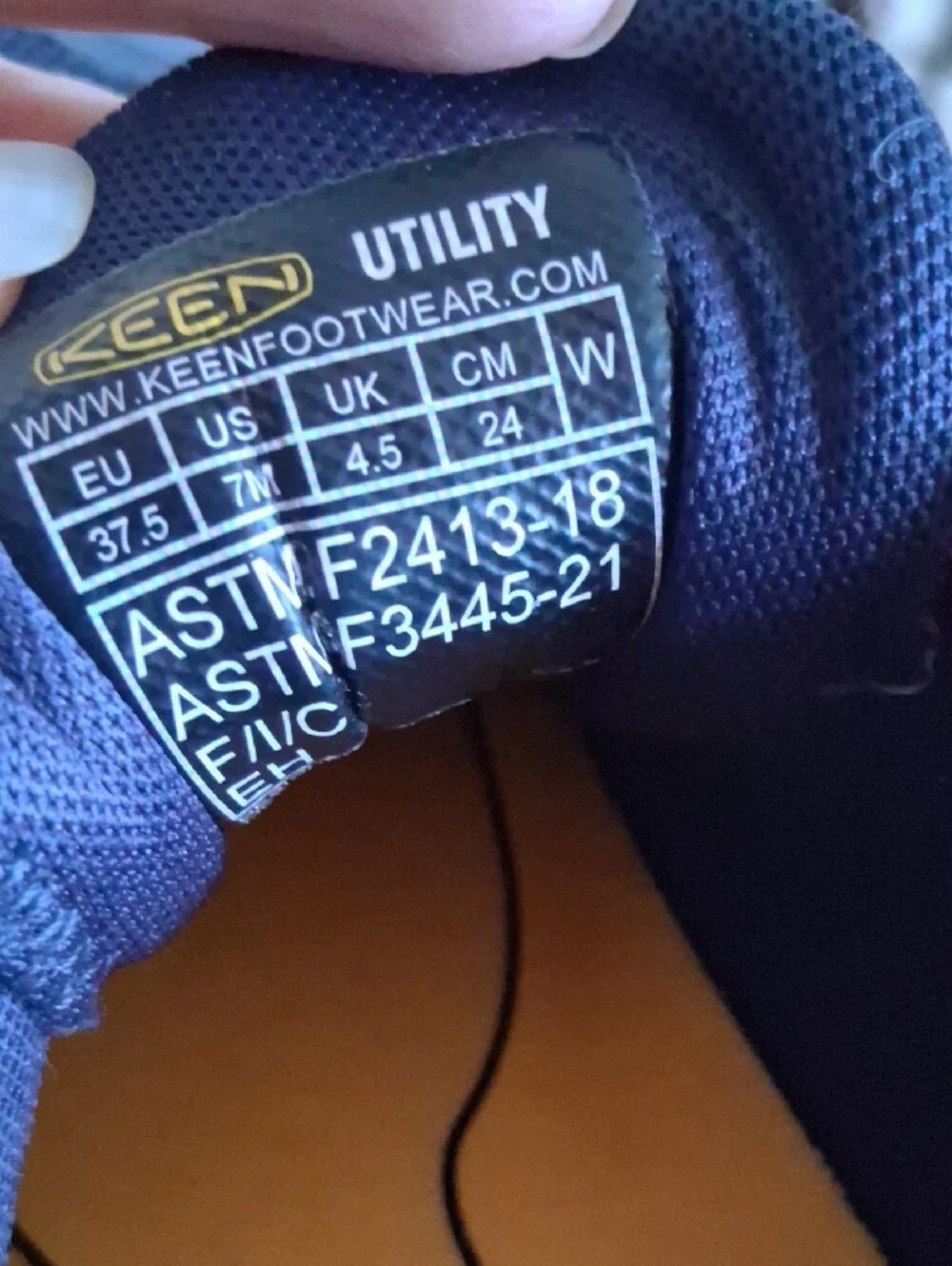 EUC Size 7M Keen Blue Utility Shoes
